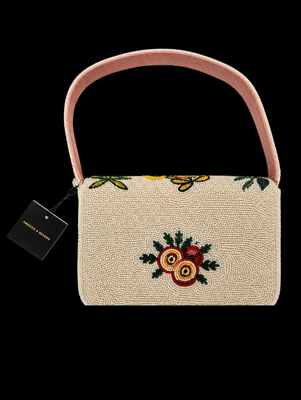 *Viral* America And Beyond :Postcard From Italy" Beaded Shoulder Bag - Picture 3 of 7